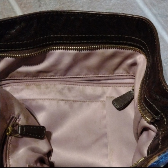 Coach 12674 Zoe Jaquard & Leather Signature Hobo Shoulder Bag - Picture 8 of 12